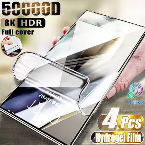 4PCS Hydrogel Film For Samsung S24 Ultra S23 Plus S22 S21 S20 FE S10E Screen Protector For Samsung Note 20 10 Plus 9 8 Soft Film