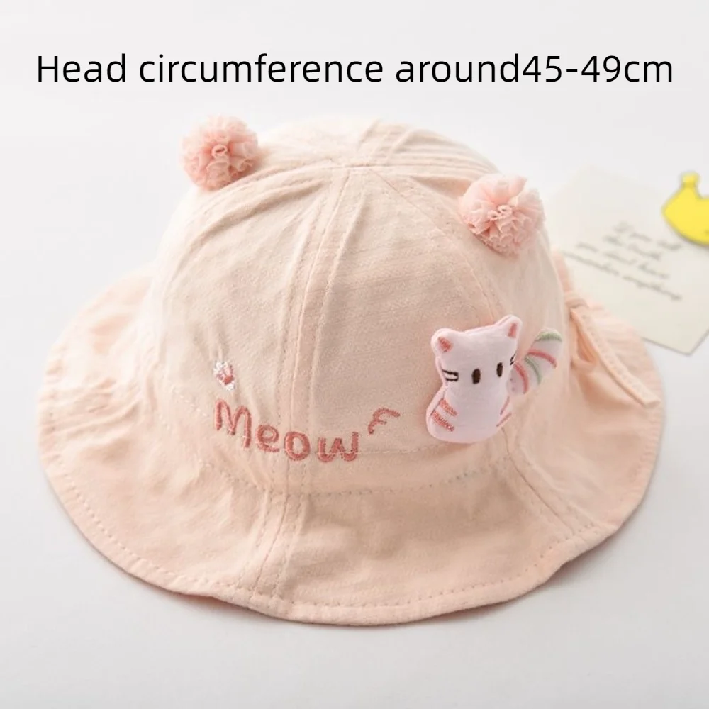 لطيف الكرتون قبعة القطن لينة الربيع / الصيف دلو قبعة فتاة ظلة قبعة