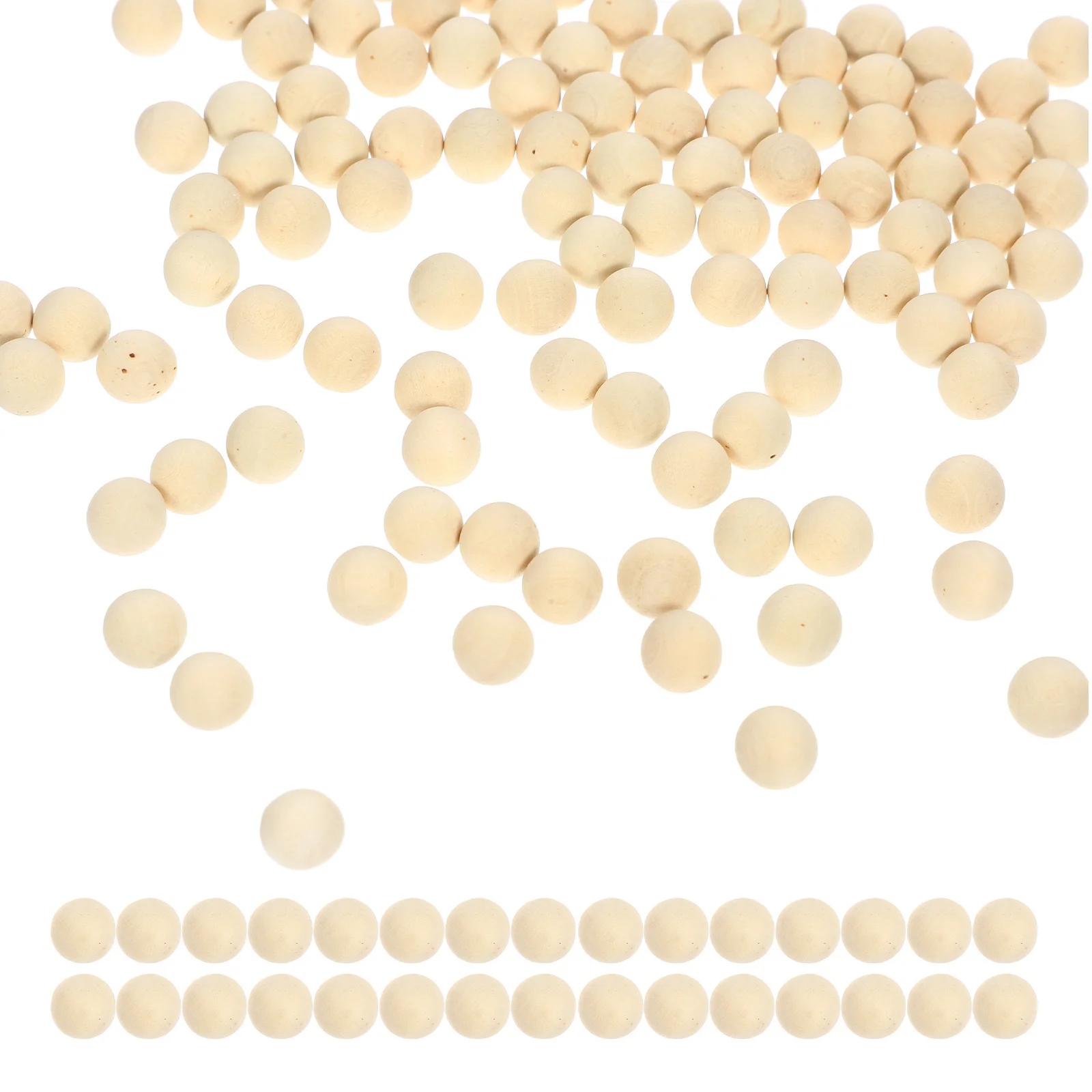 

100Pcs Wooden Balls Round Unfinished Wood Sphere for DIY Craft Projects Durable Smooth Wood Balls Wooden Ball Decorative Ball