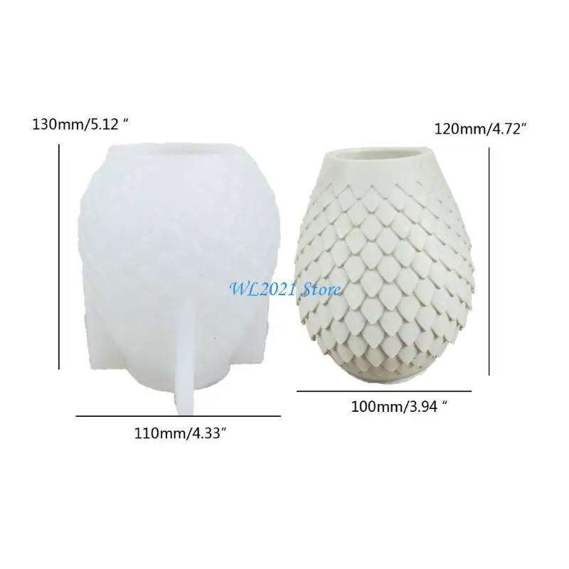 G5GC Piña Finacero Bolsero Pen Pen Pen Pen Silicona Contenedor flores Flor Container Epoxi Molde Desktop Decoración