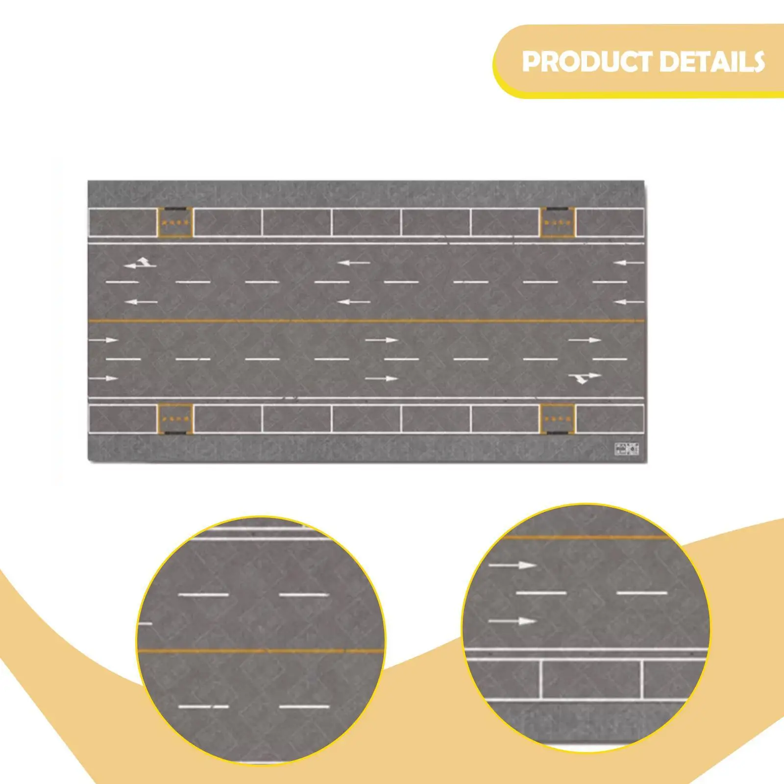 1:64 Scale Parking Lot Mat High Definition Printing Miniature Display Scene