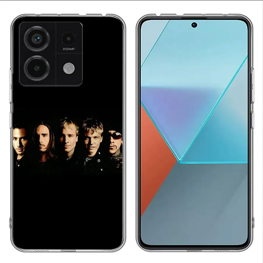 B-Backstreet Boys BSB Soft Clear Phone Case For Xiaomi Redmi Note 11 11S 11T 11E 10 10S 9 9S 9T 8 8T Pro 7 K70 K60 K20 TPU Patte