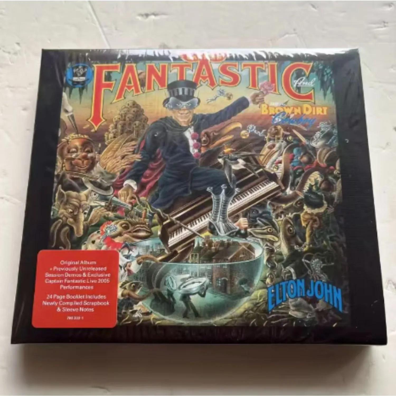 CD Pop Rock Captain Fantastic Brown Dirt Cowboy, Demos Raros e Faixas Ao Vivo com Livro de Anotações Colecionável para Coleção e Reprodução de Áudio