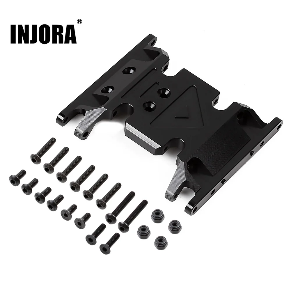 INJORA 1PCS Metal Gearbox Mount Transmission Holder for 1/10 RC Crawler Axial SCX10 II 90046 90047 90075