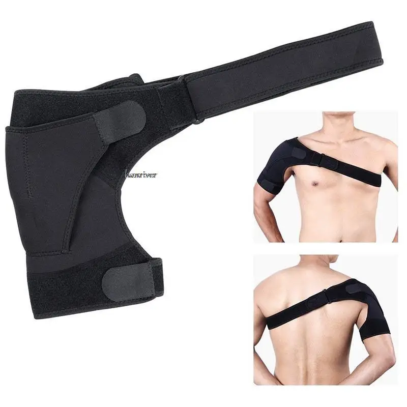 Adjustable Left/Right Shoulder Support Bandage Protector Brace Joint Pain Injury Shoulder Strap Tennis Sport Training Equipment