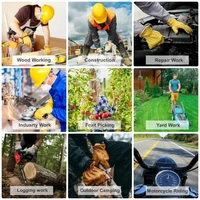 Heavy Duty Cowhide Leather Work Gloves for Men & Women Construction Driver Gardening Welding Safety General Working Gloves 5