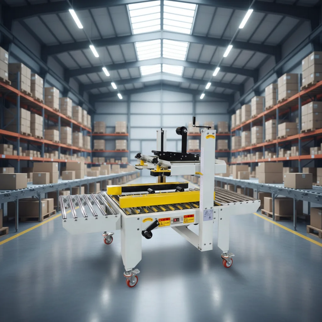 

AC100-240V Single Phase Semi-Automatic Carton Box Sealing Machine ,Small Case Tape Sealer