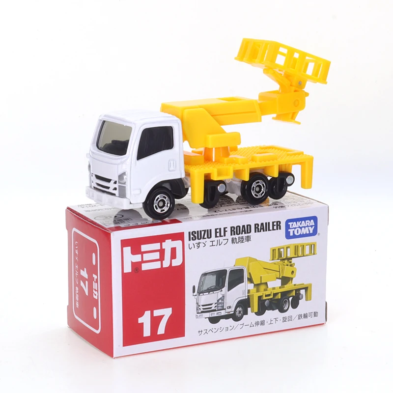 

Takara Tomy Tomica No.17 Isuzu Elf Road-rail Vehicle (коробка) Автомобили из сплава, литая под давлением металлическая модель, детский рождественский подарок, игрушки для мальчиков