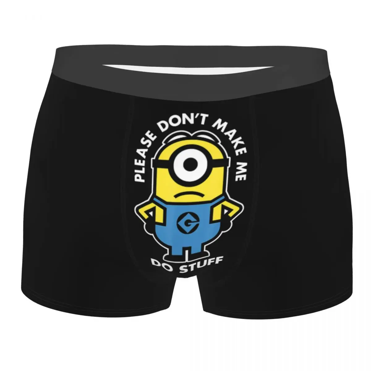 

Мужские шорты-боксеры Minions на заказ, нижнее белье с 3D принтом, трусы, эластичные трусы