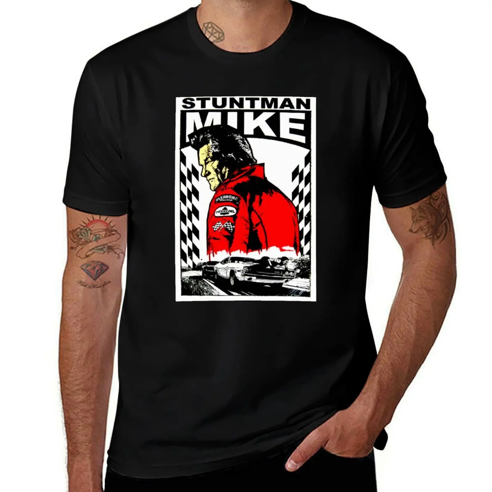 

stuntman mike stuntman mike35 T-Shirt luxury t-shirt oversized graphic tee fashion shirts plus size clothes tee shirts for men