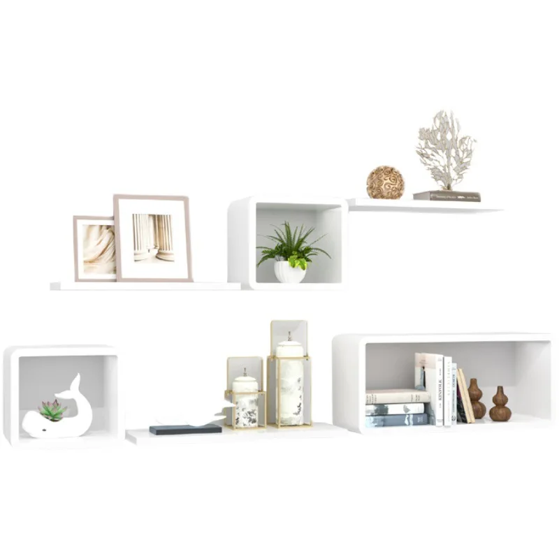 

Wall shelf living room TV background decorative rack