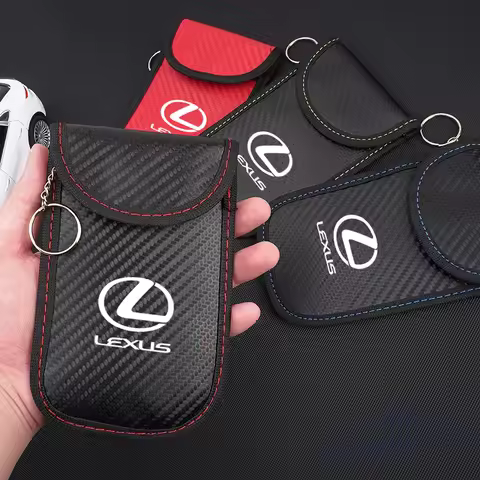 Car Key Case Signal Blocker Bag Car RFID Shielding Pocket Anti-Theft Pouch For Lexus RX330 IS250 Ct200h ES300h IS300h NX300h UX