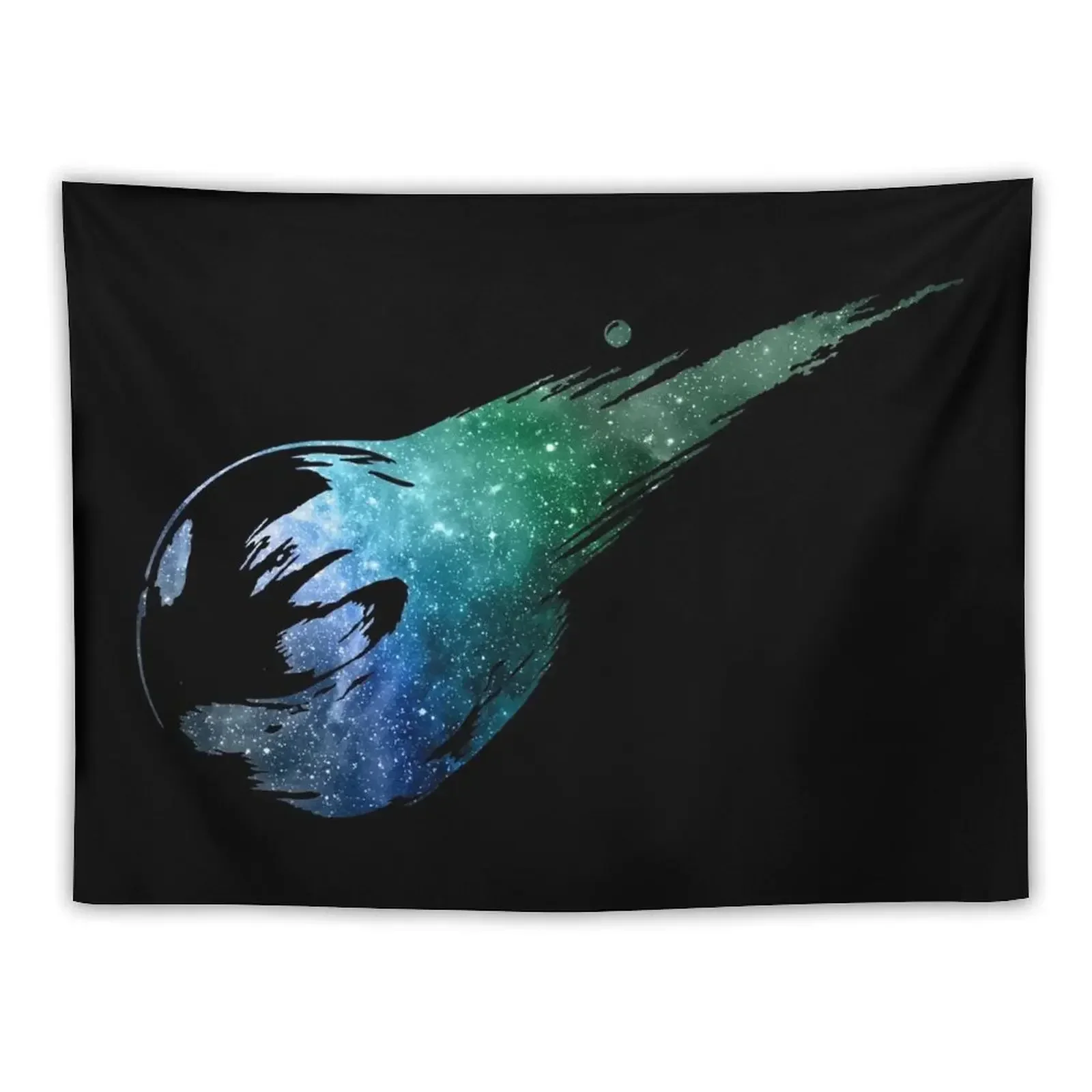 

Galaxy FF7 Black Tapestry Bedrooms Decorations Room Decorations Aesthetics Room Decoration Korean Style Tapestry