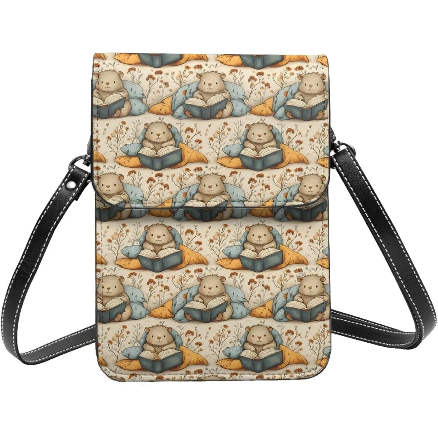 الاستوائية هاواي النيون أوراق النخيل الجلود حقيبة الهاتف محفظة كروسبودي حزام قابل للتعديل محفظة الموضة للنساء #1