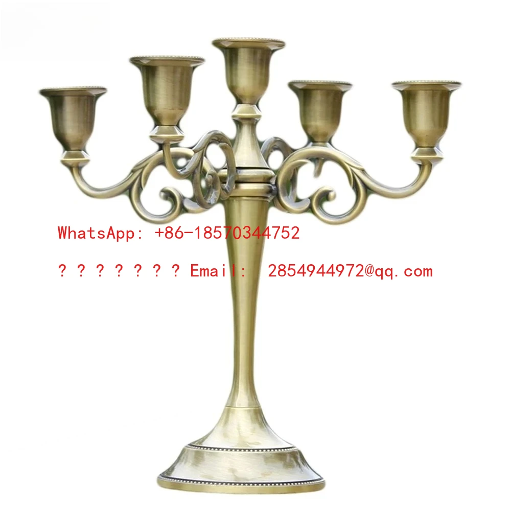 2026-レトロライトラグジュアリーキャンドルスティックオーナメントウェディング撮影用小道具