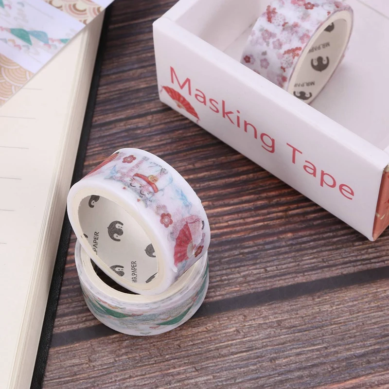 20Pcs Decorative Kawaii Washi Tape Set Japanese Paper Stickers Japanese Stationery Scrapbooking Supply H