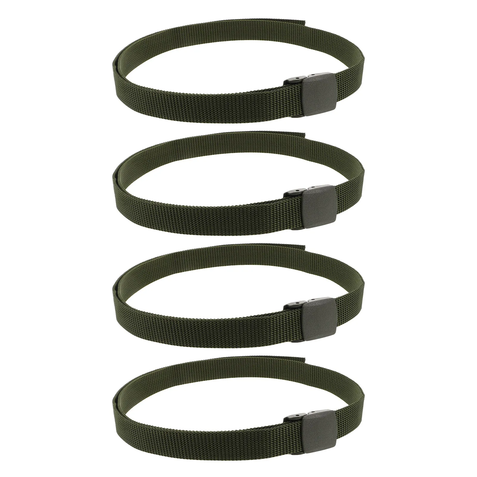 

4Pcs Heavy Duty Tactical Belt for Men Waterproof Non Porous Nylon Adjustable Outdoor Hiking Mountaineering Utility Waistband