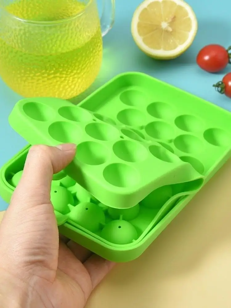 Creatieve siliconen druivenbalvormen 25 roosters ronde vorm handgemaakte zeepvormen herbruikbare flexibele ijsblokjesvorm bar party - afbeelding 2