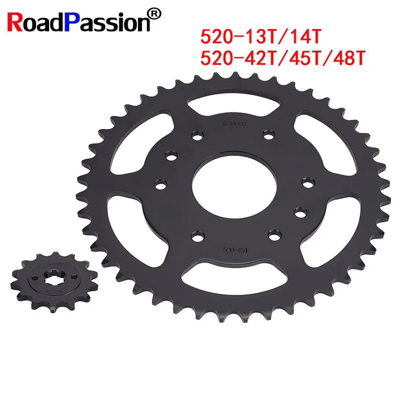 Motorcycle Accessories 13T 14T 42T 45T 48T Sprocket 520 Chain Gear For Road 125 RC ABS 200 ABS RC