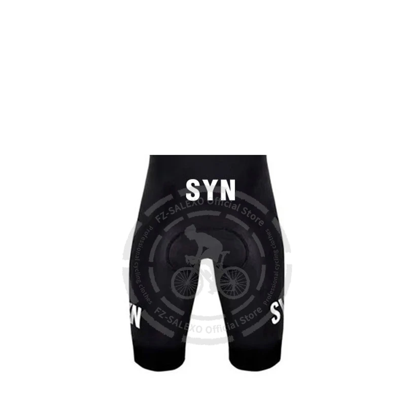 SYN Sport Team Fietskleding 2025, Zomer Ropa Ciclismo Mannen Korte Mouw Wielertrui Set Ademende MTB Bike Bib Shorts