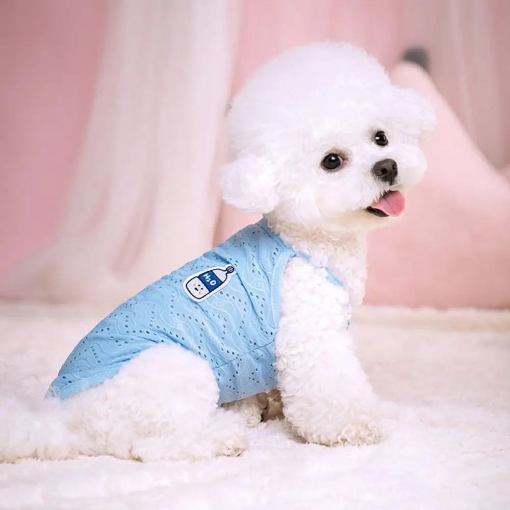 2024 Pet Cat Dog Vest Puppy Summer Clothes Breathable Mesh Solid Dog Suspendera Cute Dog Costume Bichon Chihuahua Vest Dresses