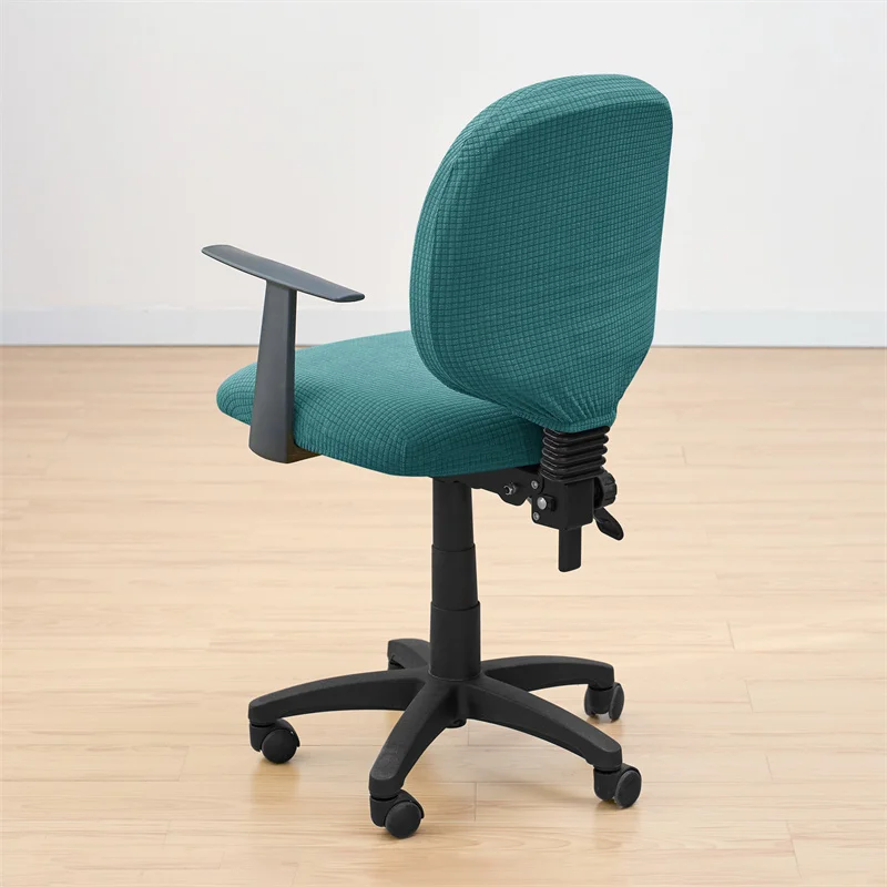 2 teile/satz Wasser Abweisend Büro Stuhl Abdeckung Polar Fleece Stretch Computer Stuhl Schonbezüge Rotierenden Gaming Sitz Abdeckung Schutz – Detail 13