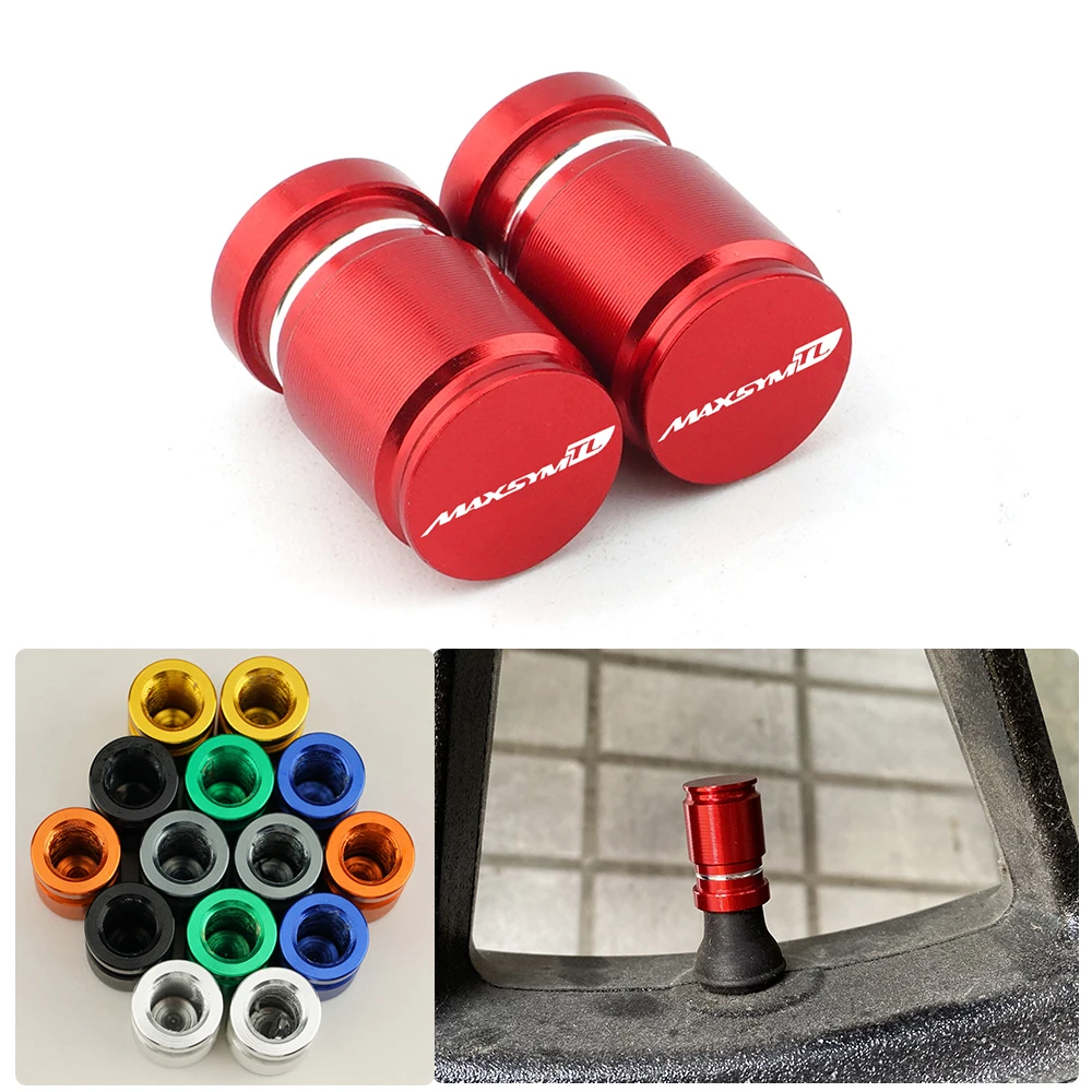 For SYM MAXSYM 400i 600i TL500 TL508 MAXSYMTL TL 508/500 Motorcycle CNC Accessories Wheel Tire Valve Caps Airtight Covers