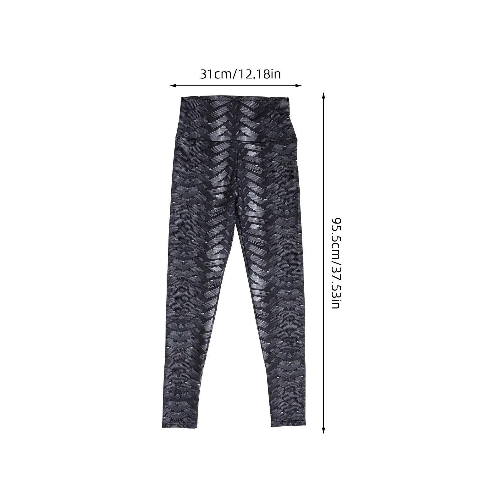 Woven Digital Print High Waisted Yoga Pants Women Breathable Fitness Skin Friendly Leggings Gym Workout Apparel