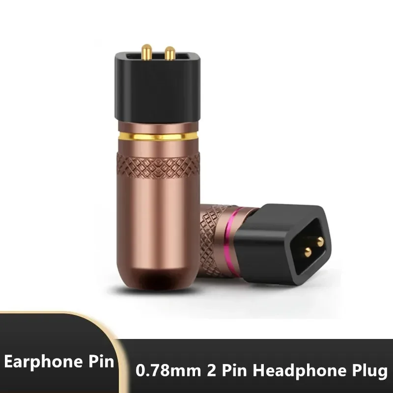 Audiophile 0.78mm Earphone Plug Adapter For UE18PRO UE11PRO 7PRO Headphone Cable Copper Gold Plated 2 Pins Audio Jack Connectors view 2