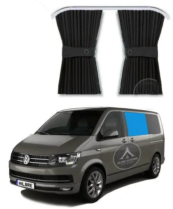 1pc Universal RV Curtains  For Car Aluminum Alloy Track Curtains Suitable For Volkswagen T5/T Car Divider Curtain Window Covers