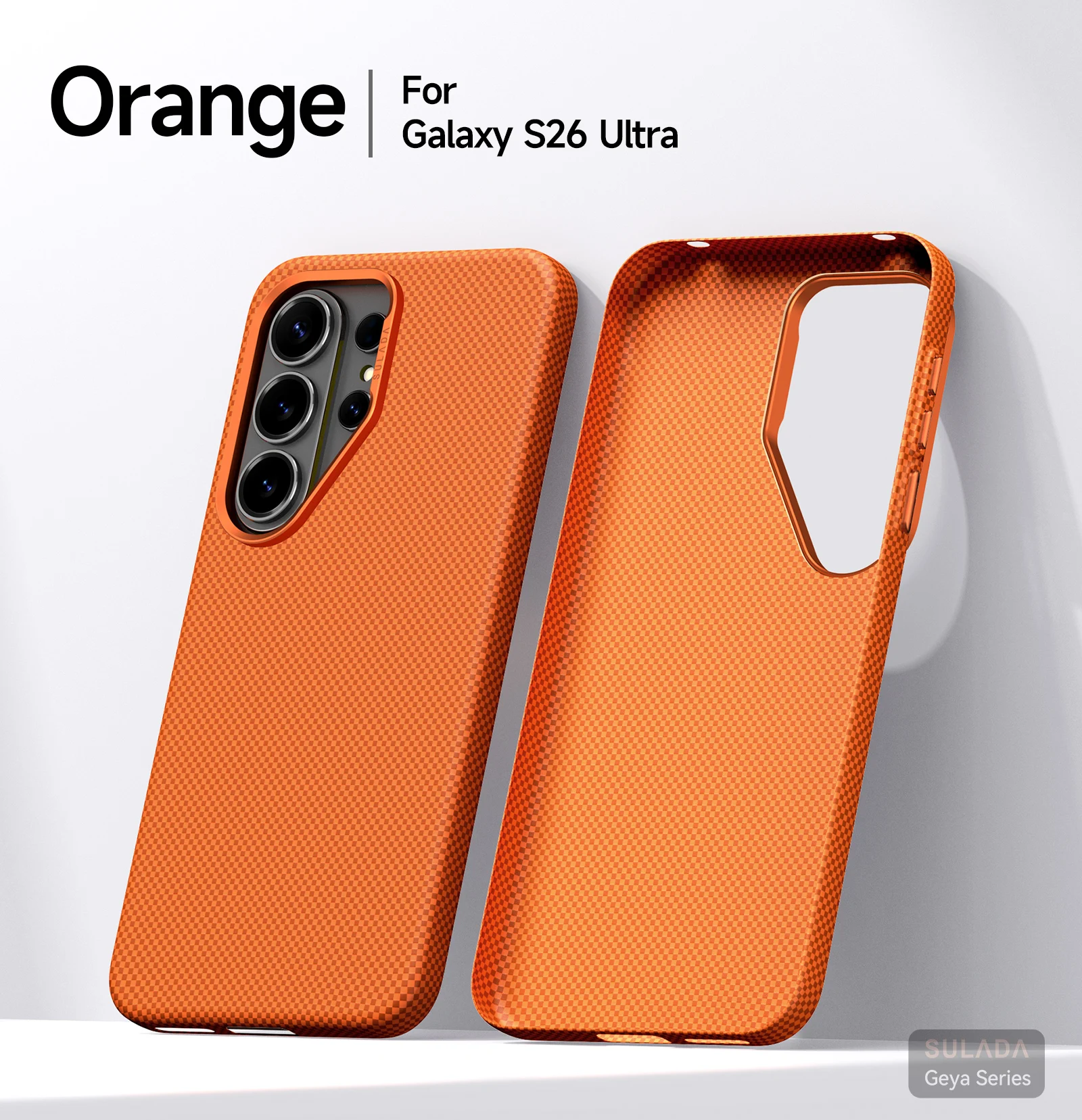Simple Business Carbon Fiber Case for Samsung Galaxy S26 Ultra Camera Protection Shockproof Comfortable Grip Practical Cover