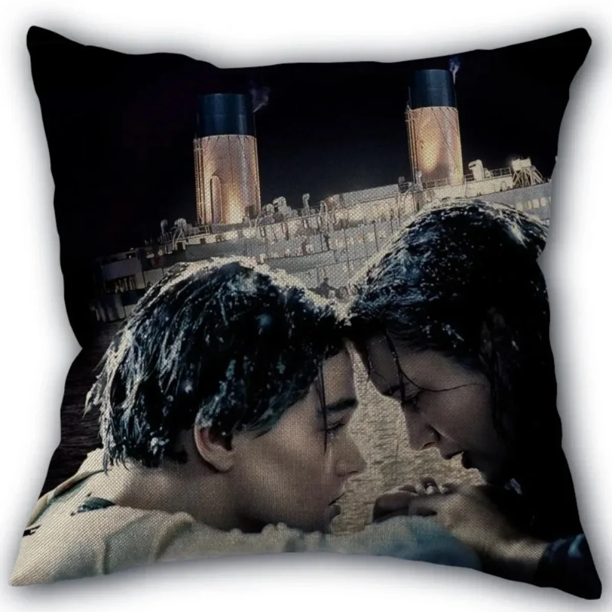 New Custom Titanic TV Pillowcase Cotton Fabric Square Zipper Pillowcase 45X45cm Wedding Decorative Pillow cover