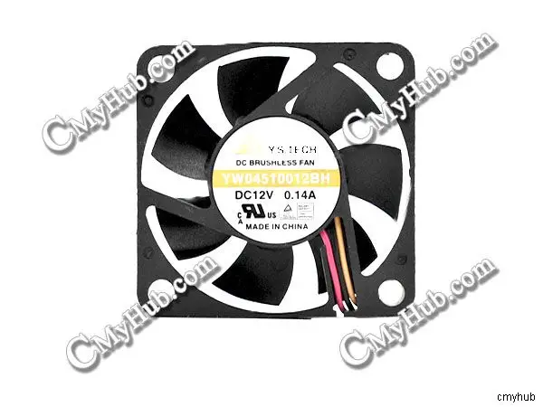 For Y.S.TECH YW04510012BH Cooling Fan DC12V 0.14A 45mm 4.5CM 45x45x10mm 3Pin YW04510012BH