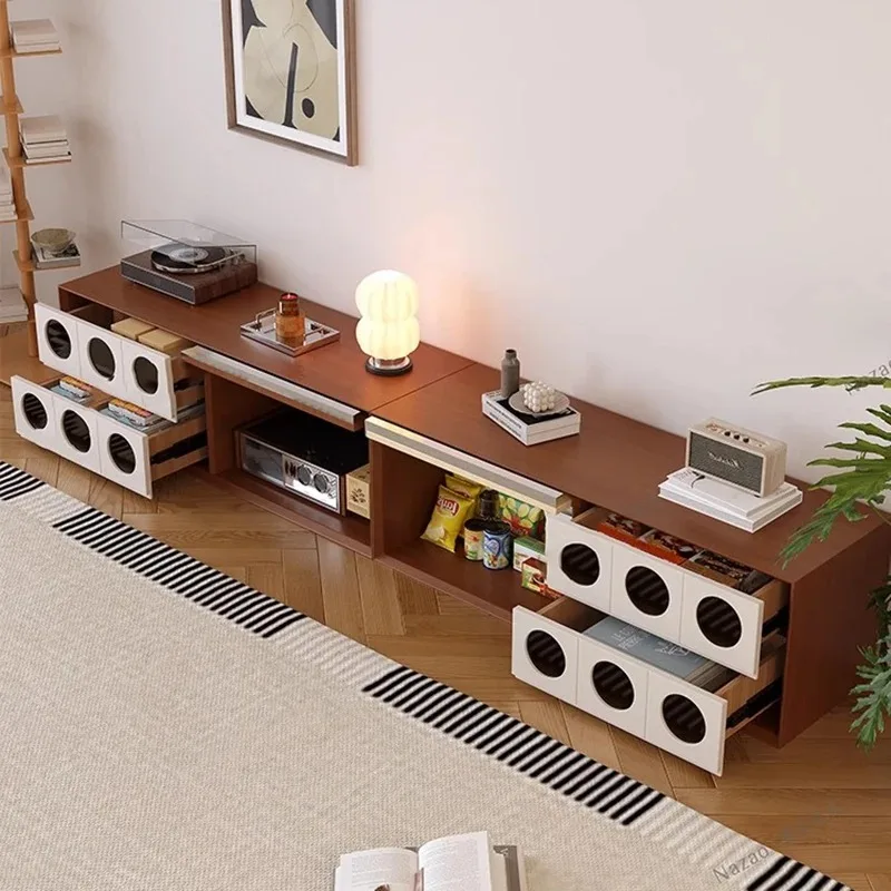 Beauty Modern Tv Stand Elegant Nordic On Ground With Drawers Tv Stand Retro Trendy Mobiletto Porta Tv Living Room Furniture