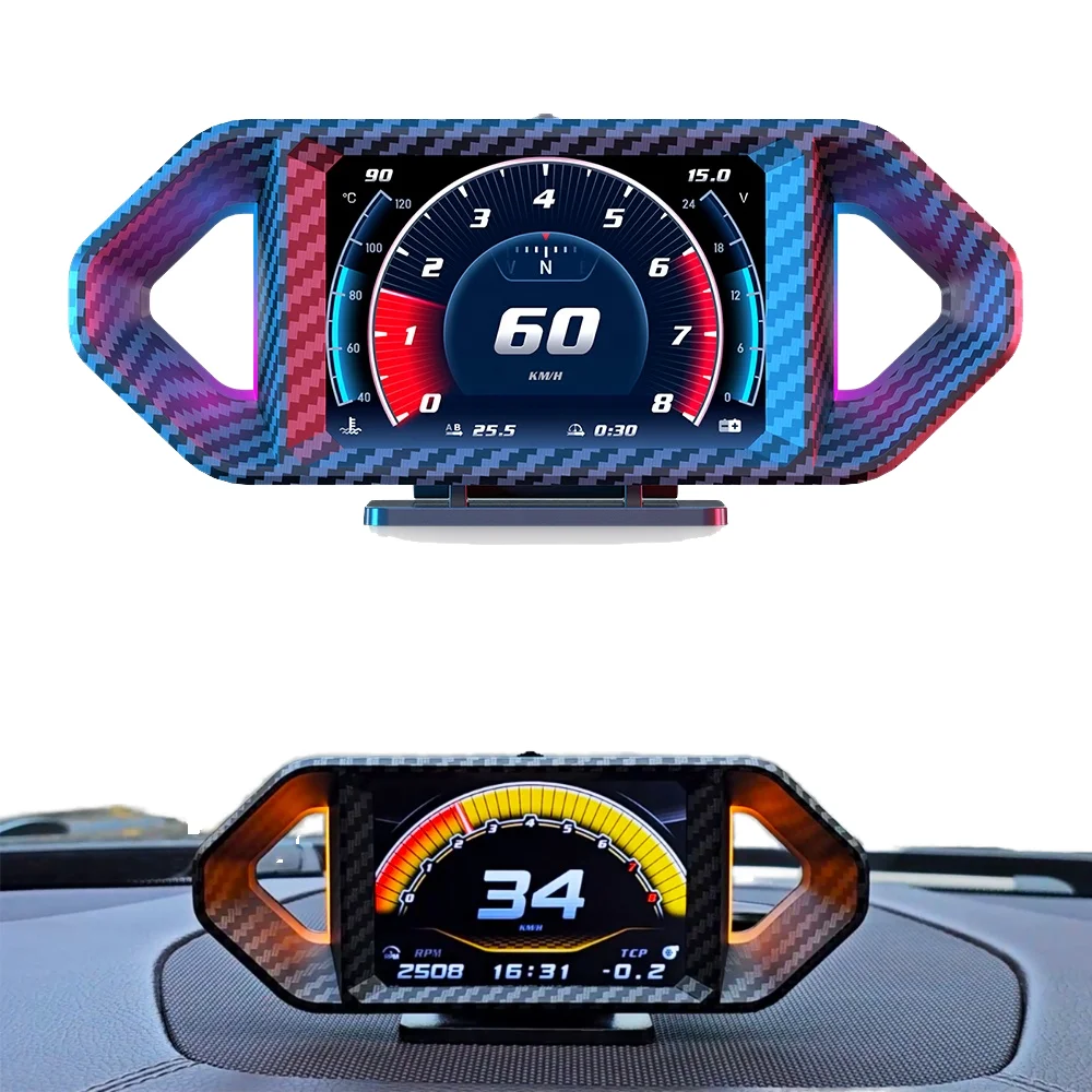 2026 Newest OBD2 Meter P26 GPS HUD Digital Gauge USB Connection Car Logo Functions 2-Year Warranty