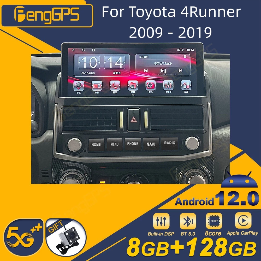 

For Toyota 4Runner 2009 - 2019 Android Car Radio 2Din Stereo Receiver Autoradio Multimedia Player GPS Navi Head Unit Screen