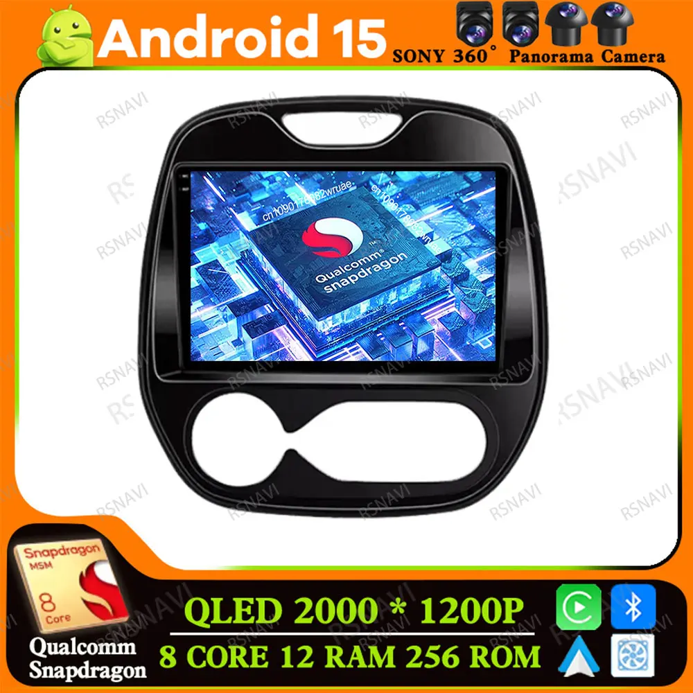 Android 15 Car Radio For Renault Captur CLIO Samsung QM3 Android All-in-one 2011 2012 -2016 2017 2018 AUTO Systems IPS QLED RDS