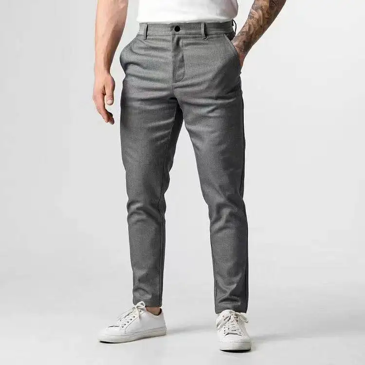 Mens Trousers Pantalons Homme Classique 2026 Vintage Business Workwear Casual Slim Fit Formal Hombre Man Clothing Dress Pants