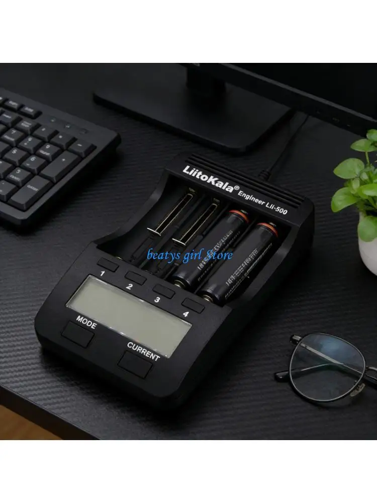 

C7AB 4 Slot Battery Chargers For Lithiums NiMH Cells With LCD Screen And 12V Input