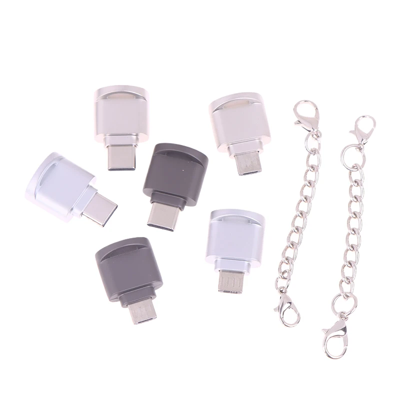 Type-C TF Mobiele Kaartlezer Zinklegering USB 3.1 Type-C ForXiaomi Huawei ForSamsung Laptop multifunctionele OTG Kaartlezer