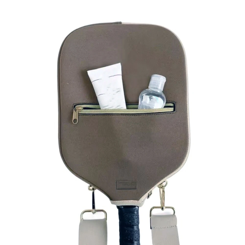 

Neoprene Pickleball Racket Sleeve Zipper Holder Single Shoulder Strap Pickleball Paddle Covers Dust Cover Zipper Design