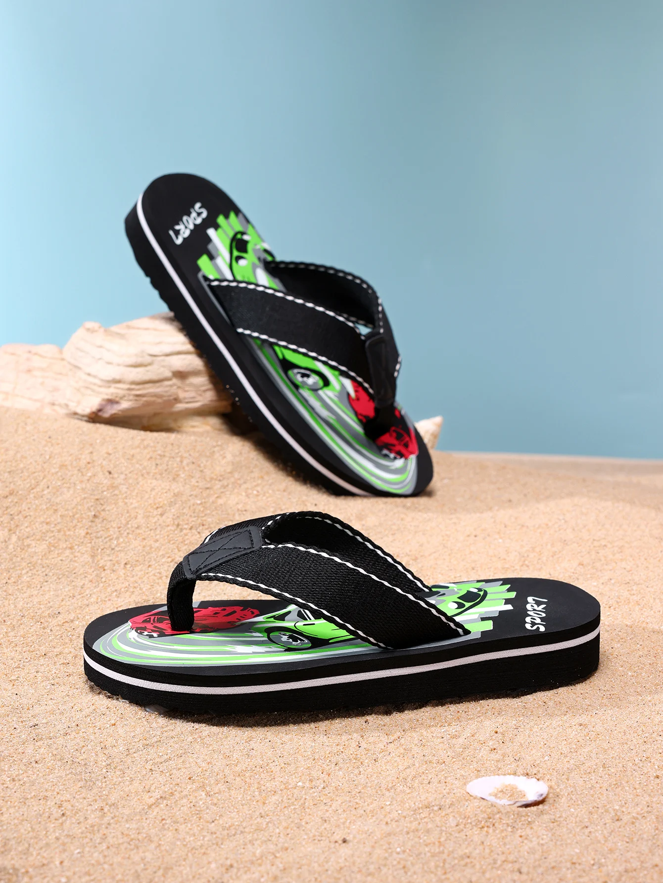 Children flip-flops boys and girls non-slip sandals cartoon children flip-flops outdoor sandals summer