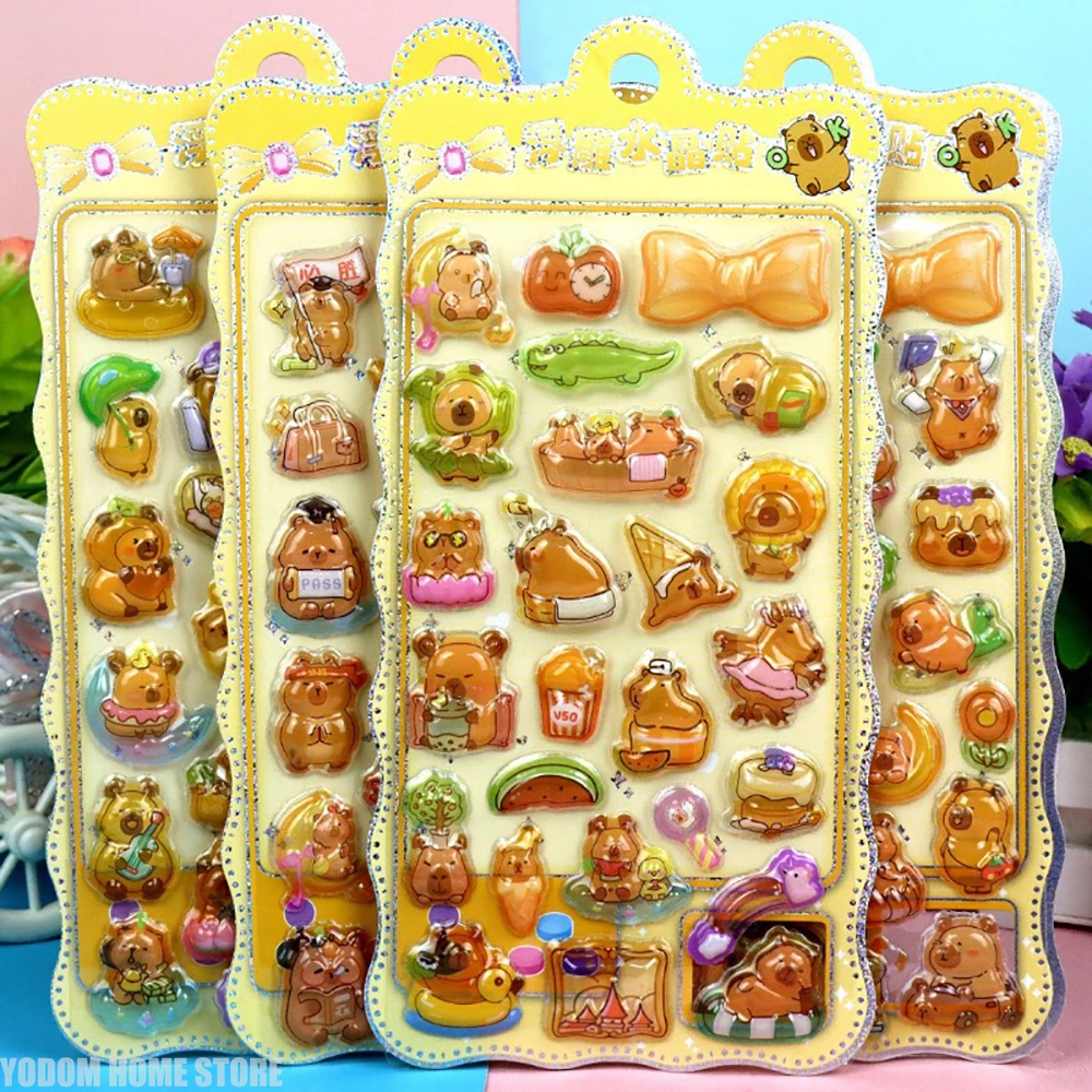 

17 шт., 3D-наклейки с пузырьками без повторения, милый мультяшный дизайн принцессы панды для девочек, подарок и принадлежности для рукоделия с альбомами