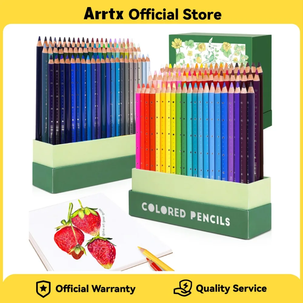 

Arrtx 48/72/126 Colored Pencil Set Soft Core for Adult Color Drawing Blending Shading Sketching for Artists Beginners