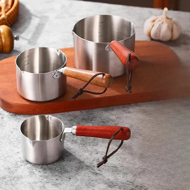 Stainless Steel Hot Oil Special Small Pot Mini Overflow Pot Household Mini Auxiliary Food Oil Splash Small Pot