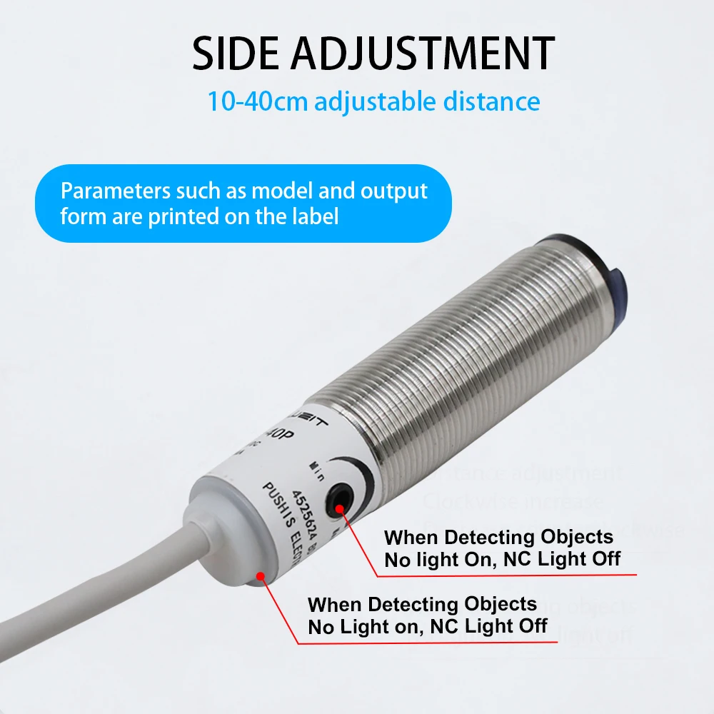 Cloweit CDD-11N Infrared Photoelectric Sensor Diffusion Diffuse Reflection NPN PNP 10-30VDC Optical Proximity Switch 11P 40N 40P