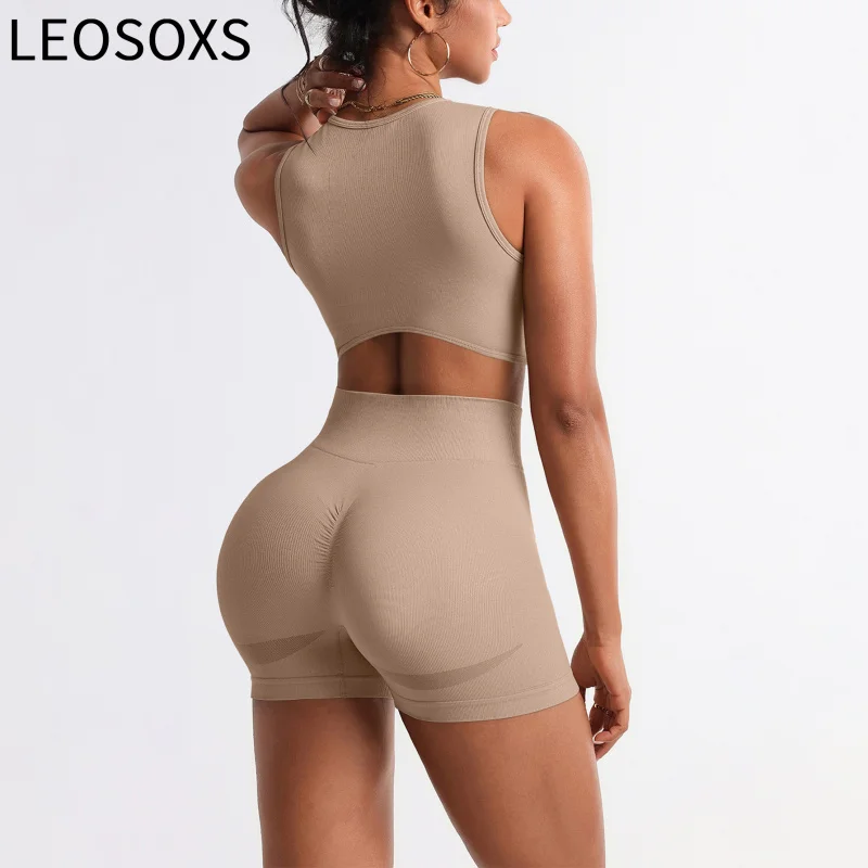 

LEOSOXS 2pcs Seamless Yoga Set Gym Clothes Athletic Wear Yoga Suits Women Fitness Set Tracksuits Sports Bra Leggings Sportswear