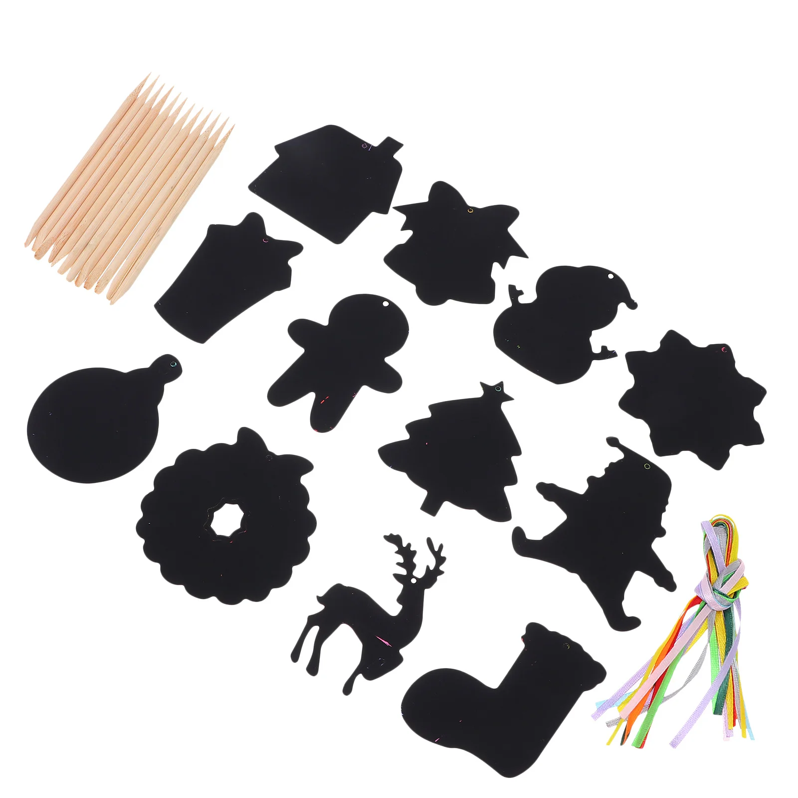 

1Set Christmas Scratch Off Cards Set for Kids Creativity Educational Supplies Xmas Party Favors Decor Scratch Cards