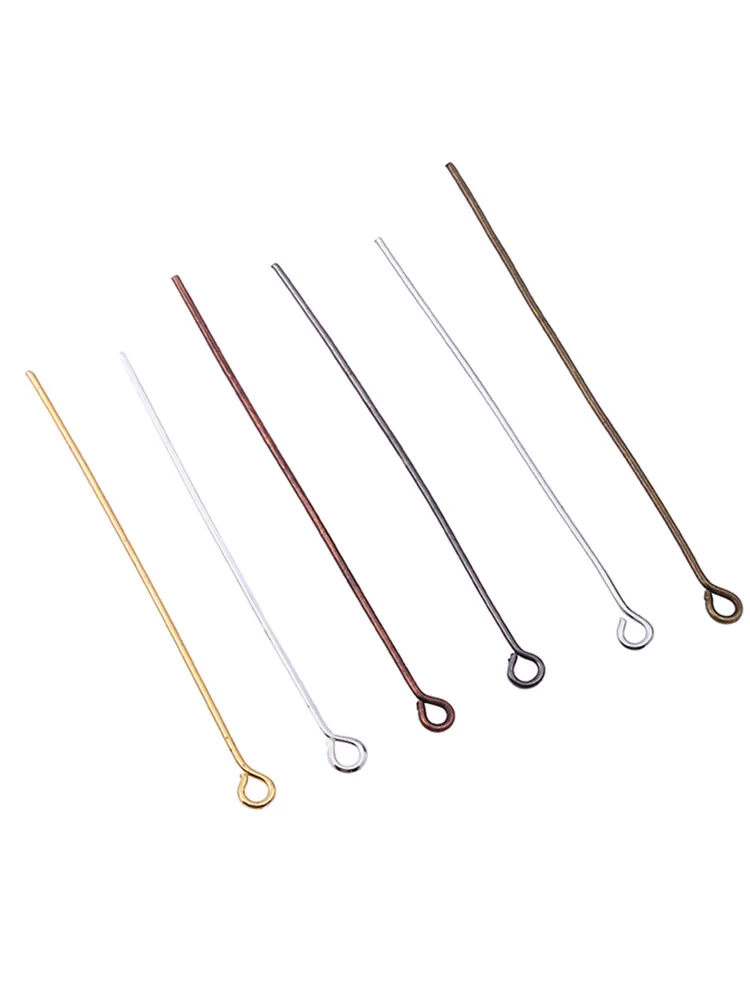 

16/20/25/30/35/40/45/50/60mm Nine-Character Needle Eye Head Pins Eye Pins Findings Diy Jewelry Making Jewelry Accessories