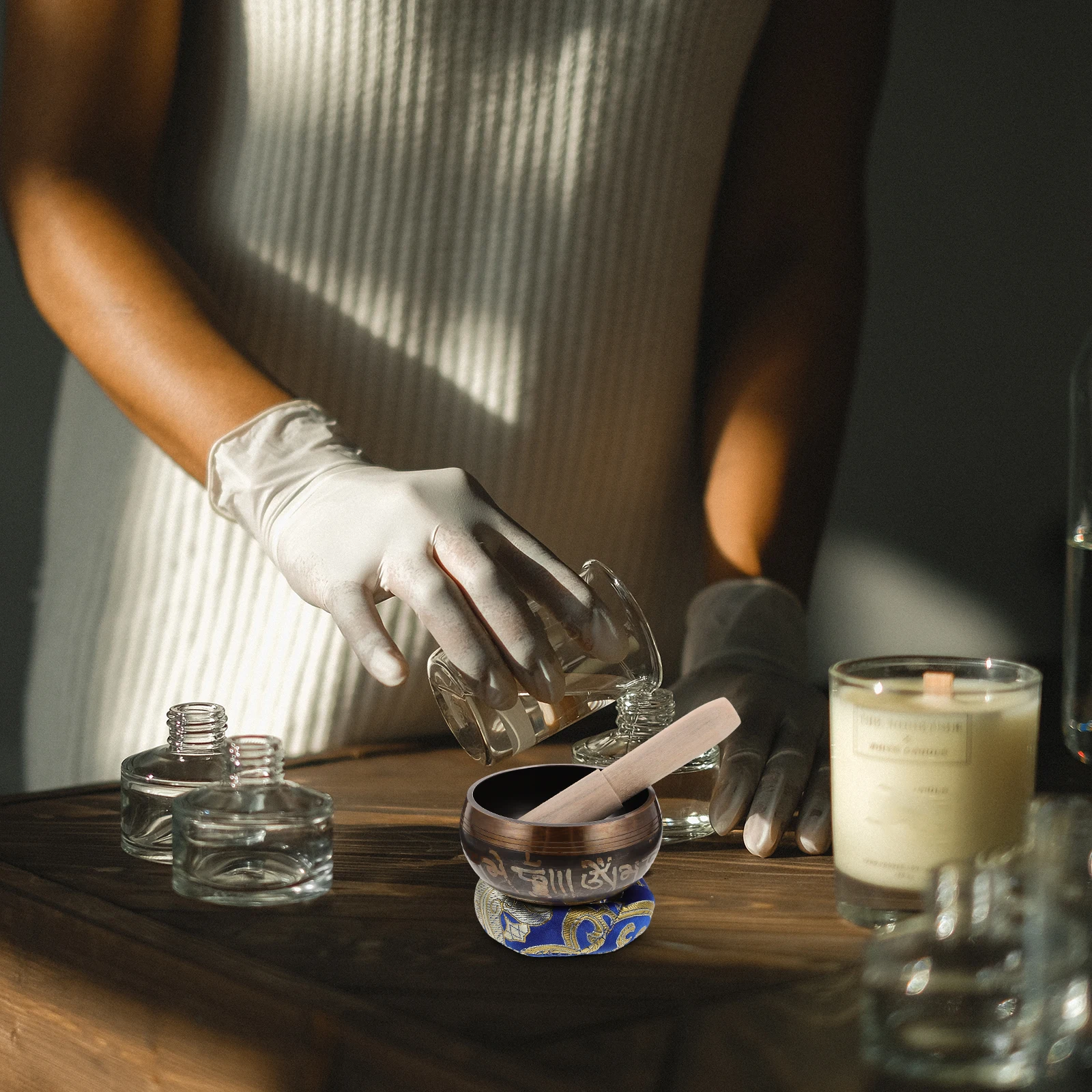 

1Set Buddha Meditation Singing Bowl Copper Sound Bowl Decorative Yoga Relaxation Gift Accessory Accessory Sound Bowls